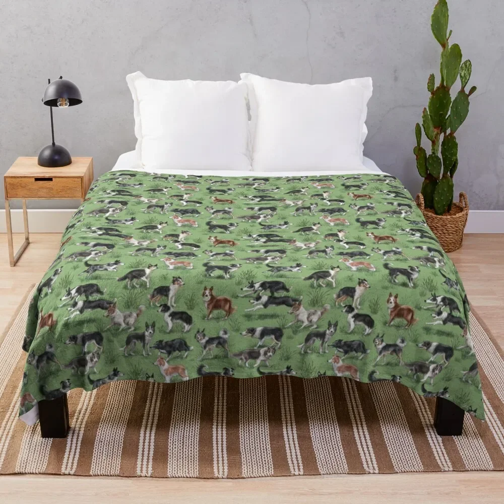 

The Border Collie Throw Blanket Giant Sofa Thermal Cute Kid'S Blankets
