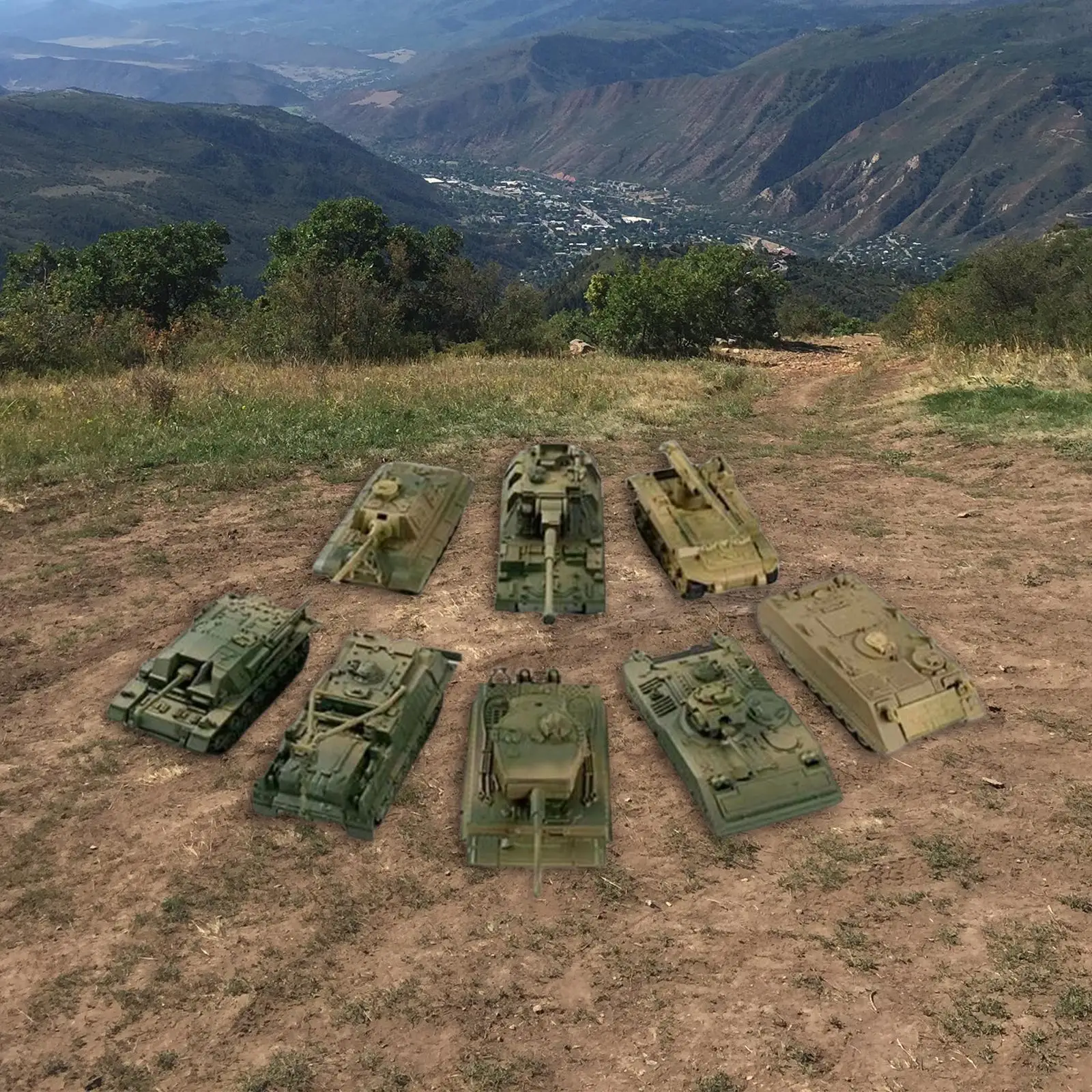 

8 шт., 4D модель танка для мальчиков и девочек