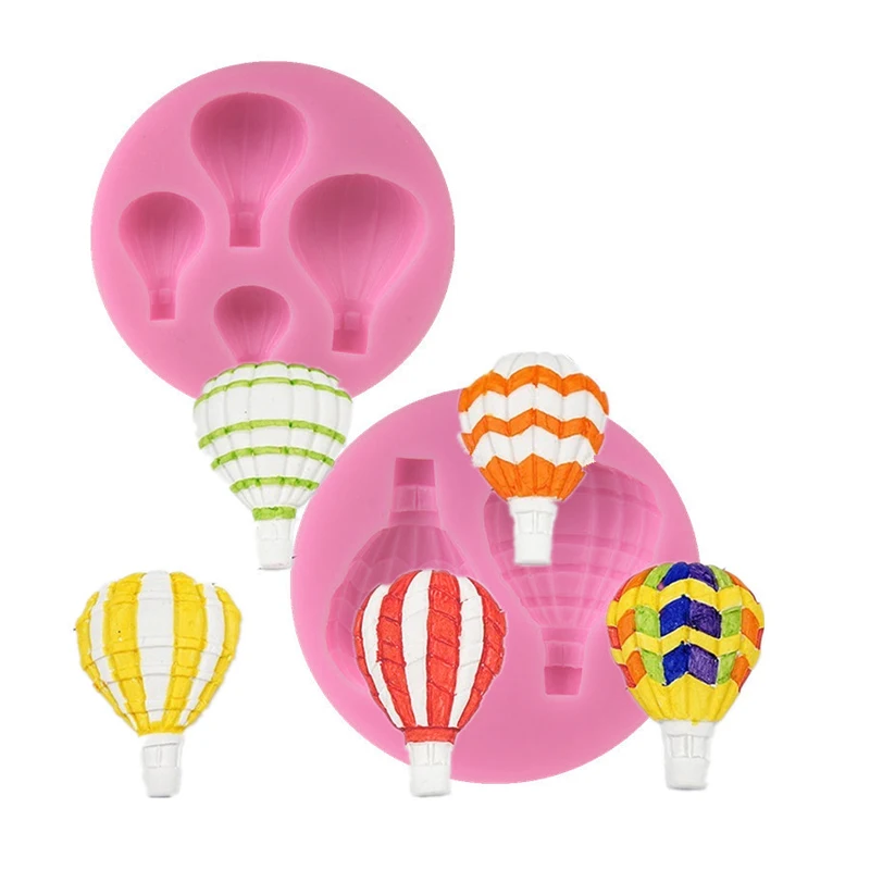 

Hot Air Balloon Shape Fondant Cake Silicone Mold Chocolate Cookies Candy Pudding Wedding Cake Decoration Kitchen Baking Tools