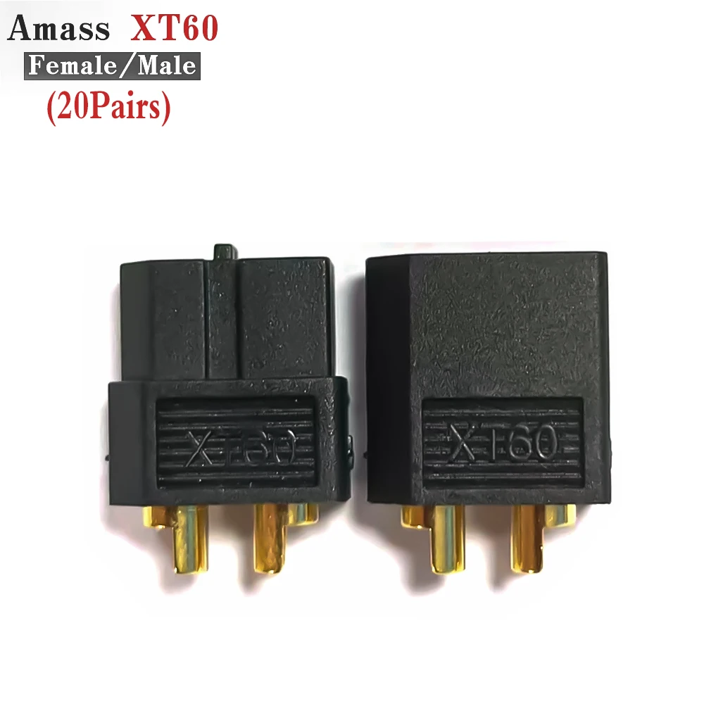 10 Pairs Amass XT60H Gold Connectors - High Current 60A For RC Cars, Drones, Lipos - View #9