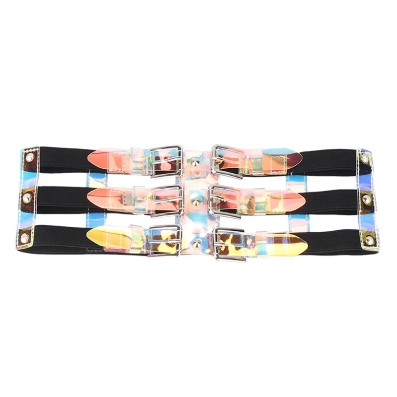 

Elastic Waist Belt for Women Ladies Dress Corset Fashion Female Stretch Waist Strap Three Layers Design for Prom Party 449B