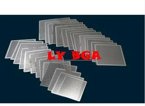 27pcs 범용 직접 가열 BGA 스텐실 홀더 템플릿 홀더 가열 고정 장치 SMT SMD 칩 Reballing 용 Reball Jig