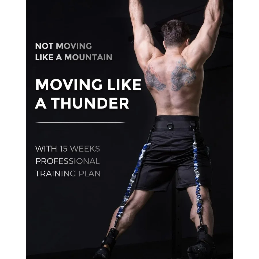 Vertical Jump Trainer Leg Strength Resistance Bands Set for Basketball Triple Jump Football Volleyball Training Provide of Custo