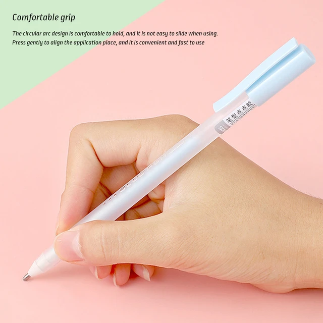 Dispensing Pen 6Pcs Writing Pens Portable Button Dispensing Pen Craft Glue  Pen Quick Dry For Papercrafts Handmade DIY - AliExpress