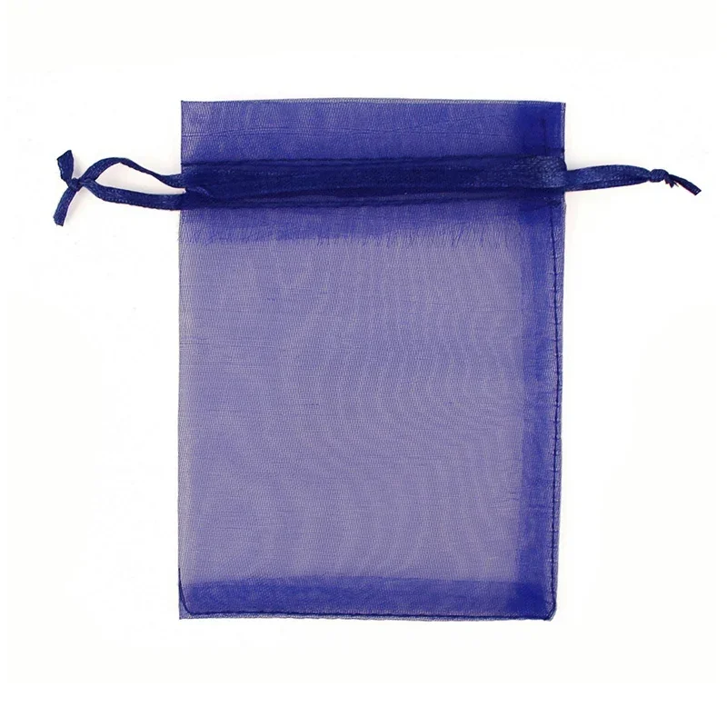 200 Stück 13 x 18 15 x 20 cm tragbare Organza-Beutel mit Kordelzug, Geschenkbeutel, Sacchetti Gioiello, Farbgebung, Hochzeit, Weihnachten, individuelles Logo – Detail 4