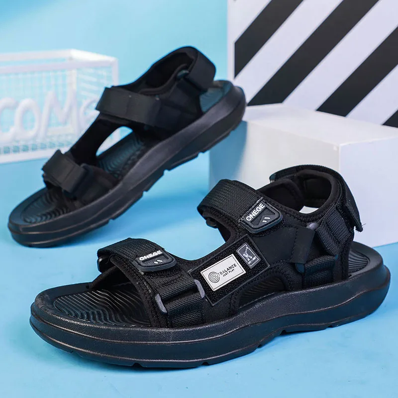 Sports Shoes Summer Sandals Mens Shoes New Summer Wear-Resistant Sandals Versatile Casual and Fashionable Outdoor Beach Shoes Simple Sports Shoes for Men