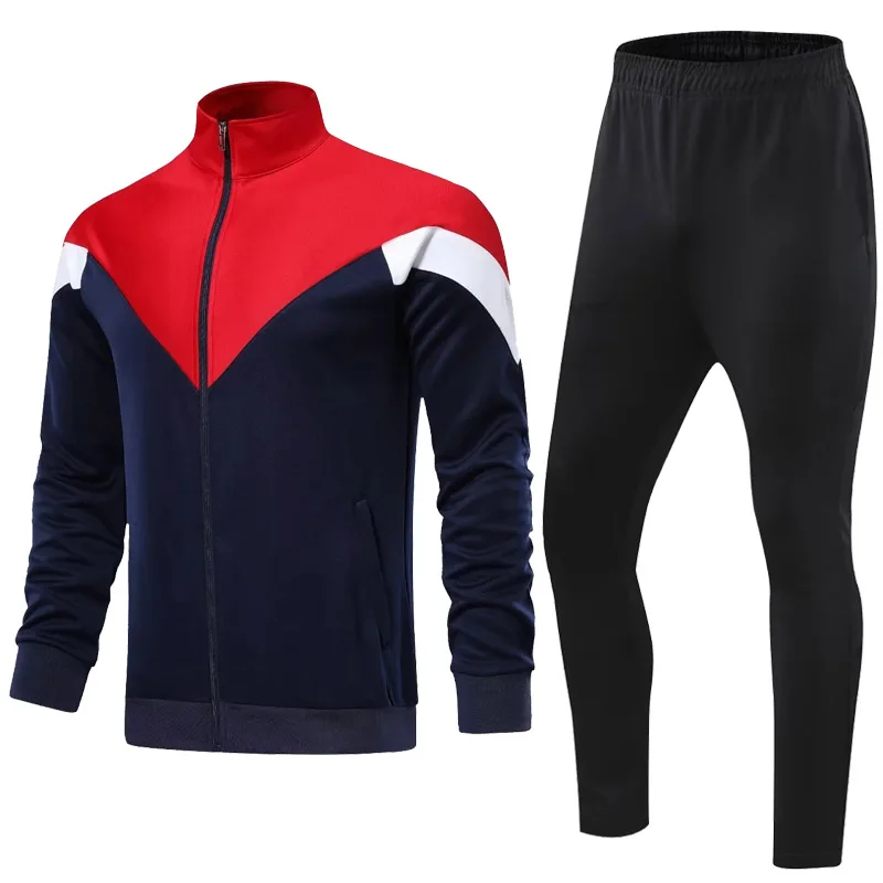 New Men Soccer Jerseys Set Survetement Football kit Soccer Tracksuit winter Sports Suits Football Uniforms Jersey S-4XL