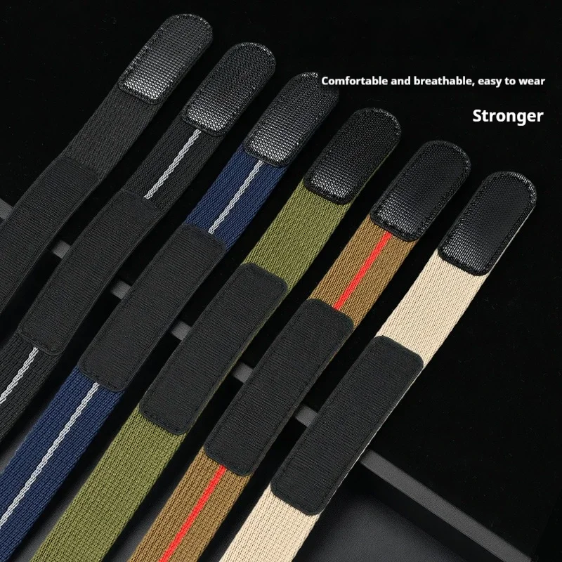Nylon Stripe Waterproof Sport Watch Band Strap and Bracelet