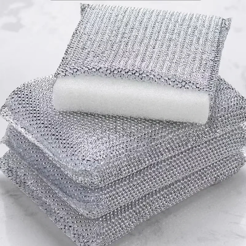 Not Hurt Pot Kitchen Dishwashing Sponge 4/8PCS Does Brush Pot Artifact Household Scratch-free Cleaning Sponge Wipe