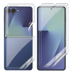 Durable Anti - Scratch Screen Protector with Hydrogel Film - Z Flip 6 (6in1 Set)