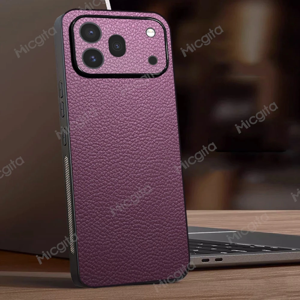 Luxury Leather Shockproof Business Case - Durable Protective Cover