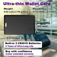 Slim Wallet Tracker Card Smart Tag Work with Find My (iOS Only) Air Tag Bluetooth Search Locator Wallet Finder Card - Image 4