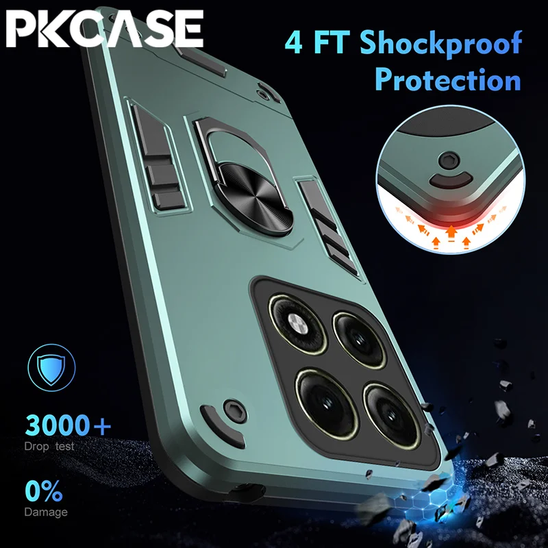 PKCASE Multi-Functional Ring Bracket Phone Case Cover