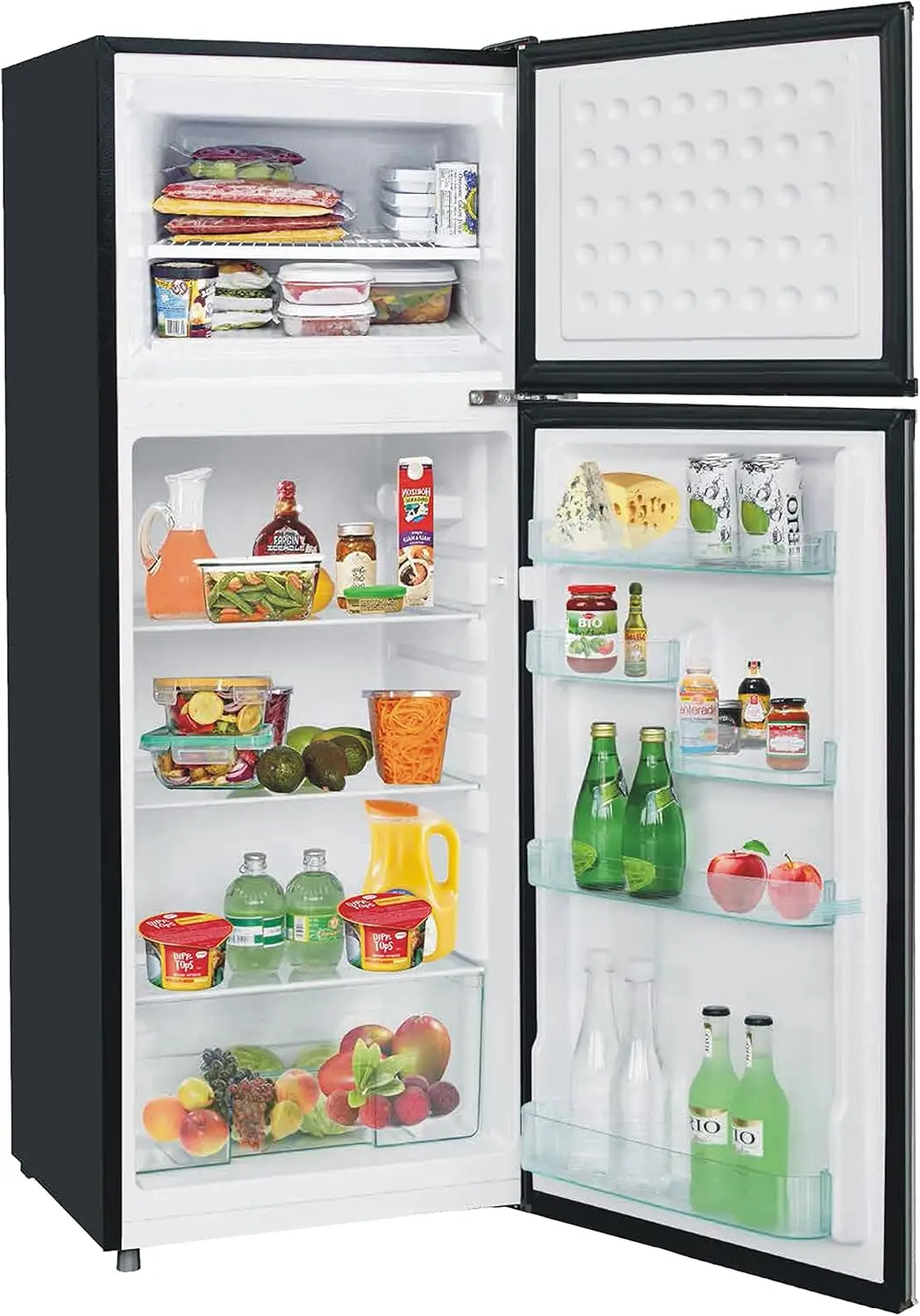 725 2 Door Apartment Size Refrigerator with Freezer, Stainless,7.5 cu ft 4