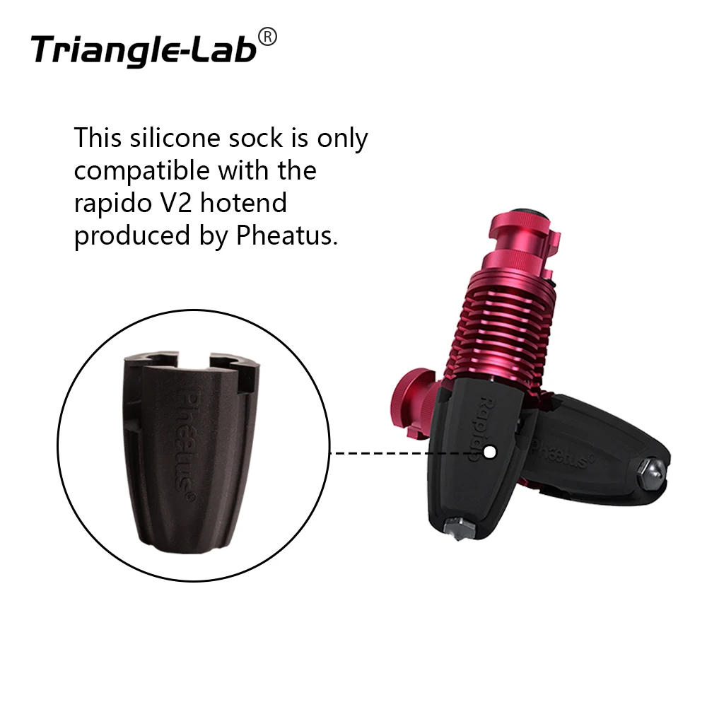 Trianglelab Rapido HOTEND V2.0 실리콘 양말, Rapido V2 핫엔드, UHF 및 HF 핫엔드 3D 프린터용