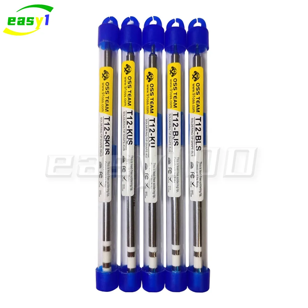 Soldering iron tips OSS T12 Series tip Electric soldering tips For Hakko Fx951 T12-X T12-D ST91 ST92 Soldering station handle
