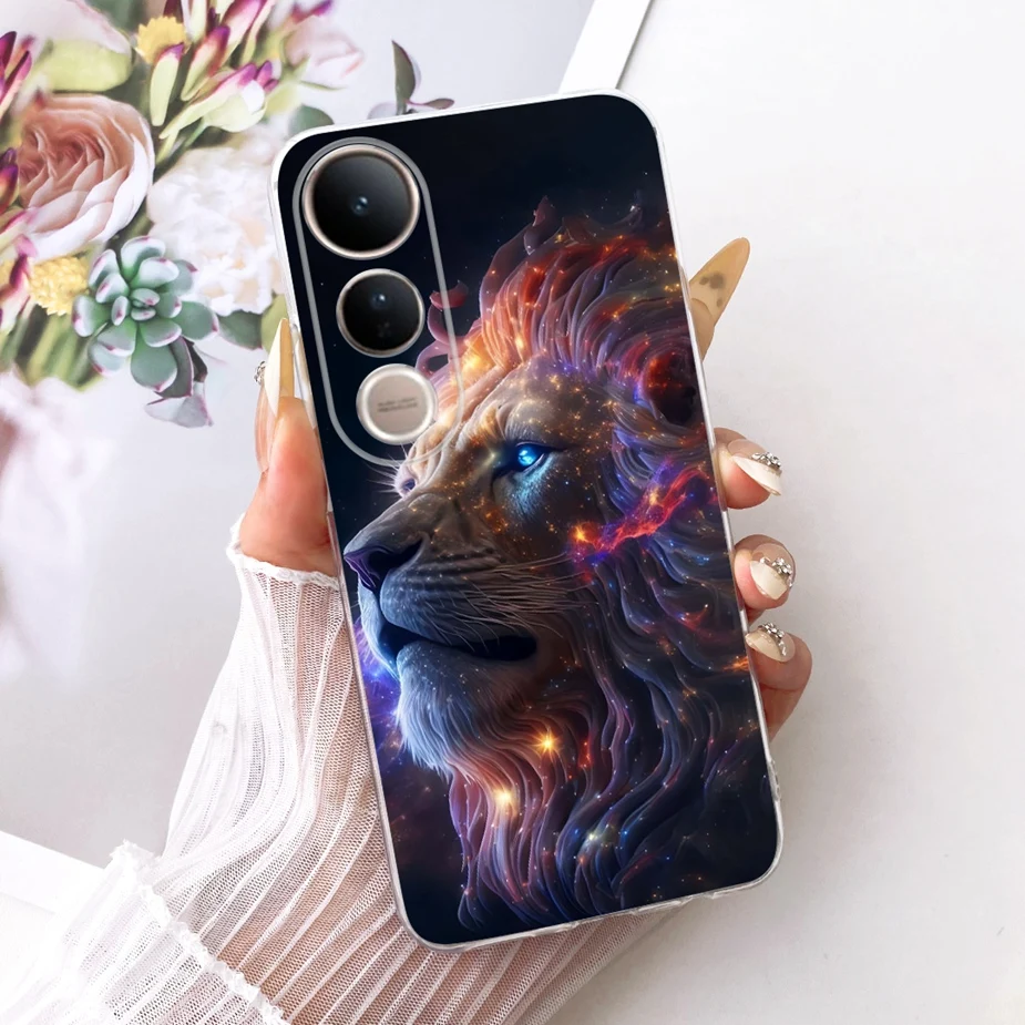 Luxury Bow Flowers Painted Soft Silicone Phone Case Cover
