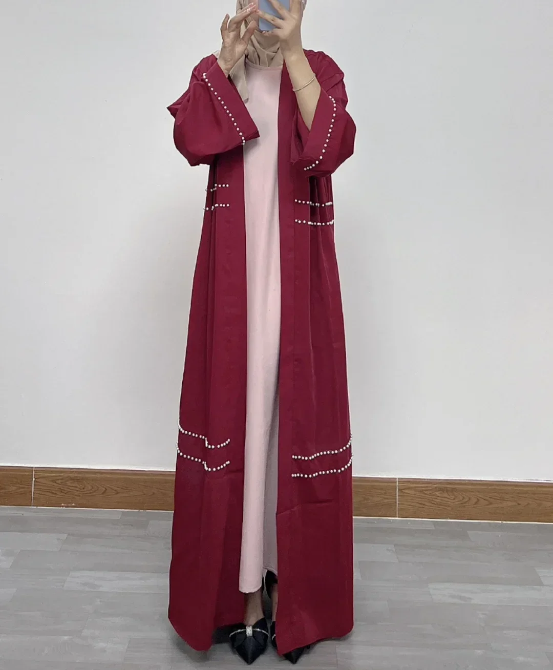 Women Eid Muslim Black Abaya Ramadan Morocco Dubai  Beading Abayas Kaftan Vestidos Arab Modest Long Robe Loose  abaya dubai