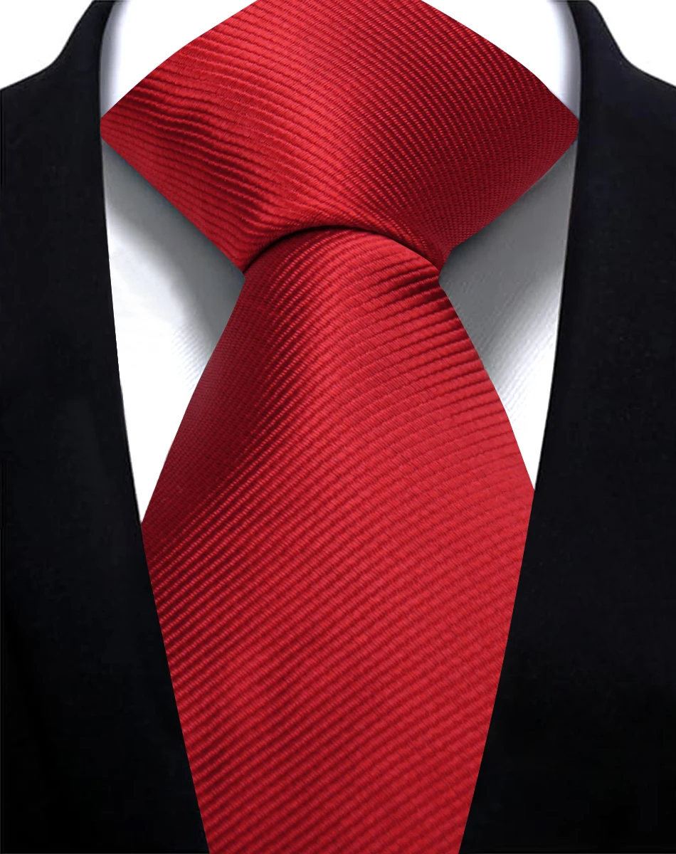 Classic Solid Color Ties for Men Fashion Casual Neck Tie Business Mens Neckties 7.5cm Width