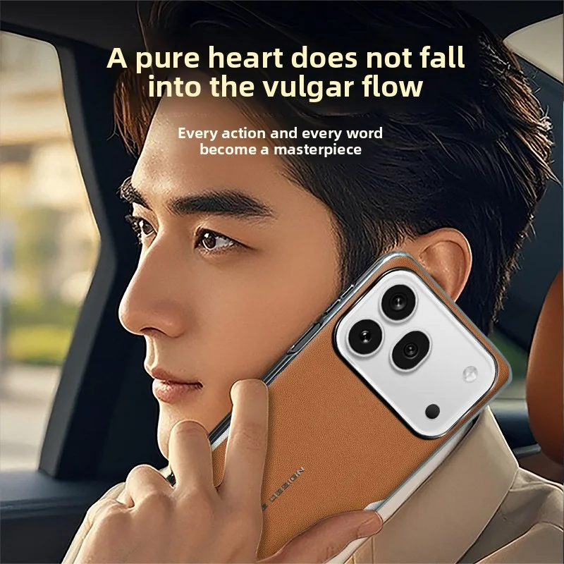 Luxury PU Leather Skin Protective Back Cover Case