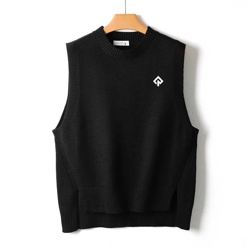 Golf Knit Autumn Golf Wear Men Vest Fashion Round Neck Knit Vest Men's Apparel