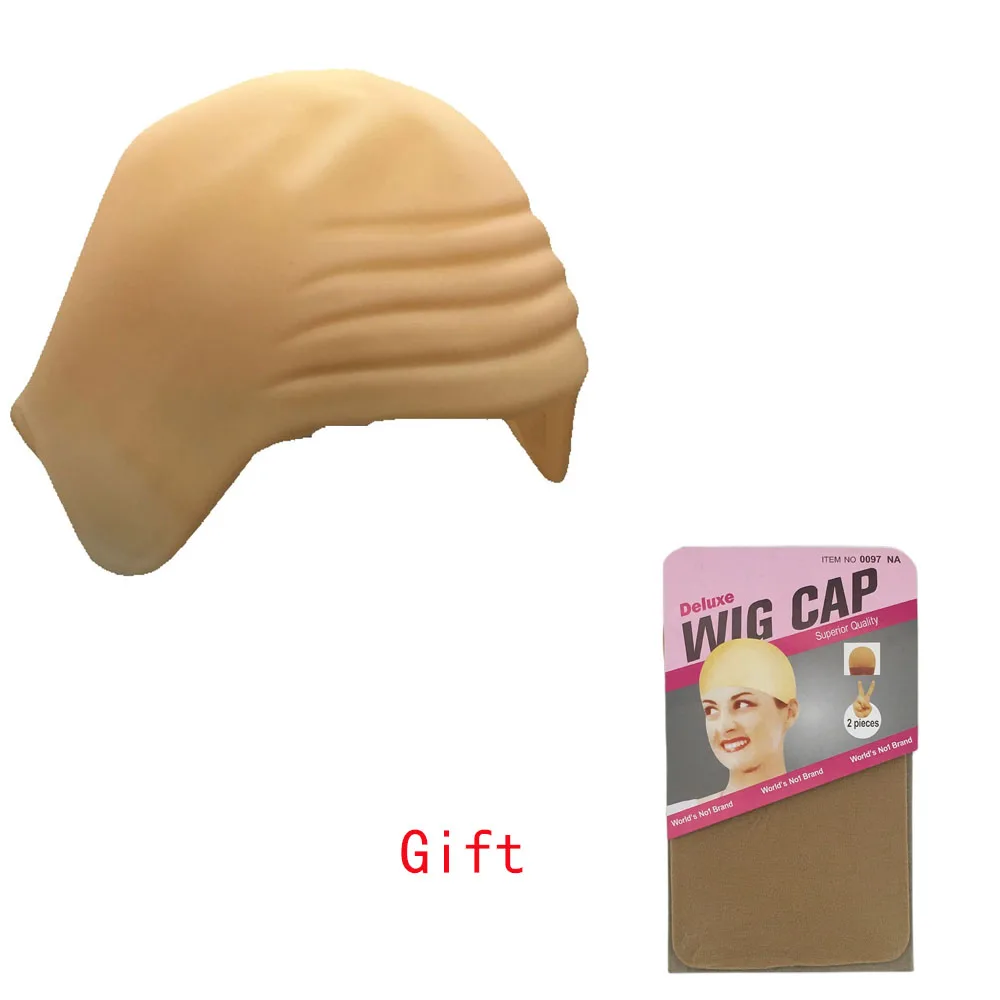 Wig Headgear Soft Makeup Latex Bald Hat Adjustable Size Unisex Reusable Mesh Cover for Men Costume Accessories