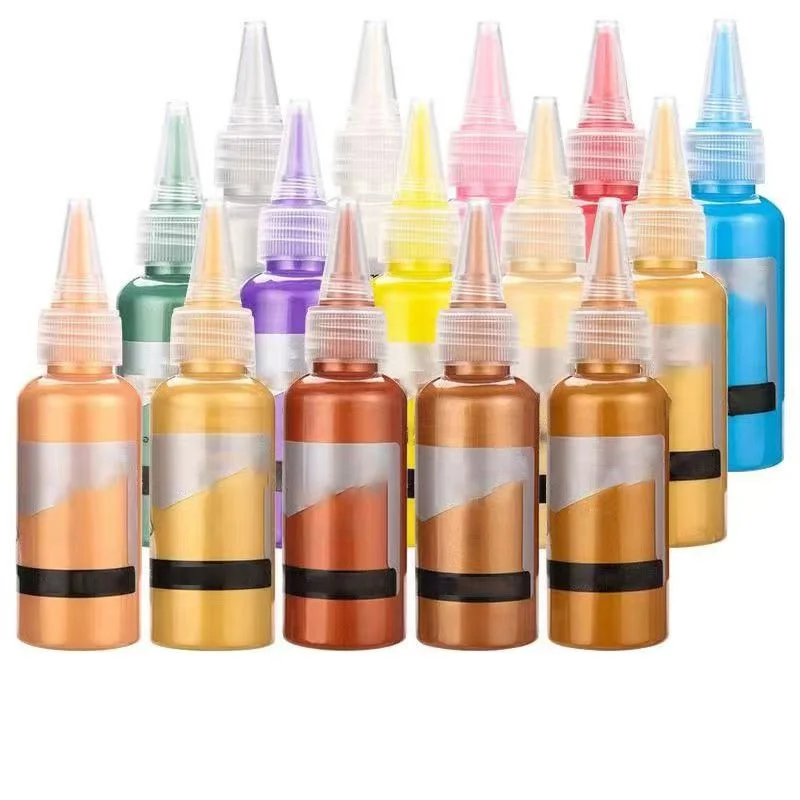 50/100ml painting metallic pigment, rich and shiny pearl color, multiple colors, used for DIY art painting, wood, glass - 6