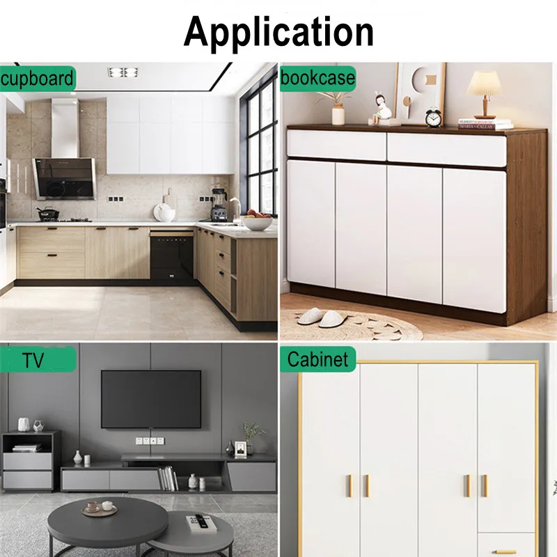 5 package shock absorber Cabinet door spring loading button Aluminum alloy push door bouncer for furniture hardware