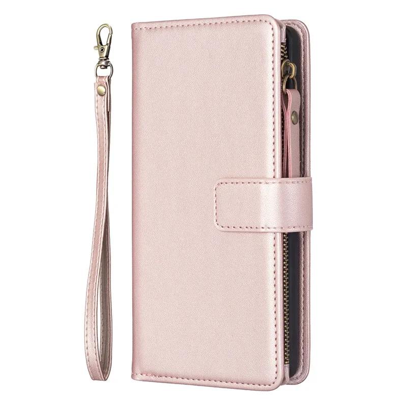 Zipper Leather Book Case for Samsung Galaxy - Premium Protective Cover