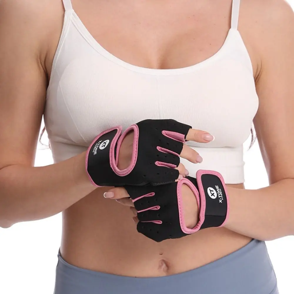 Weightlifting Gloves Women Men Fitness Gym Gloves Half Finger Breathable Non-slip Gel Pad Bodybuilding Training Dumbbells Gloves 4