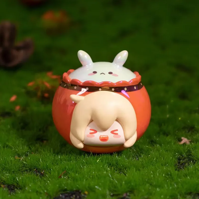 Genshin Impact Blind Box Furina Mini Anime Figure Game Surprise Box Q Version Kamisato Figures Pvc Dolls Collection Toys Gifts