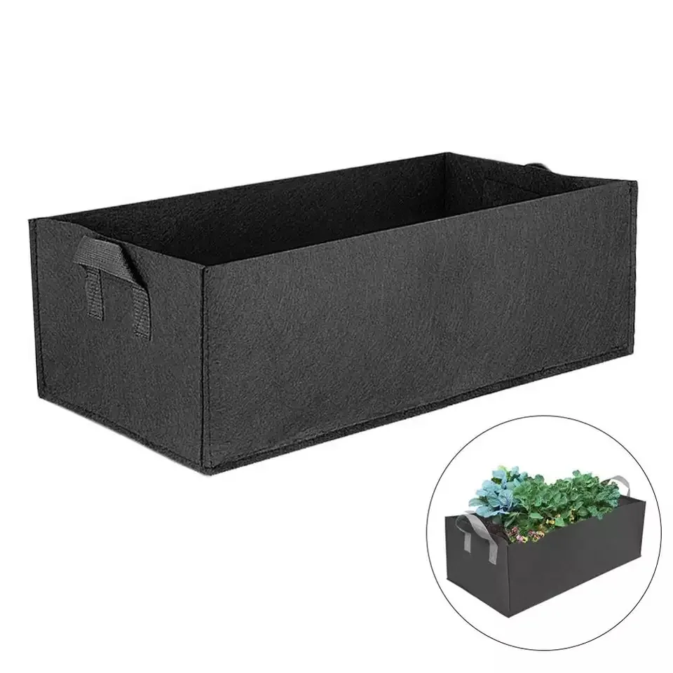 Square Grow Bags,Durable Plant Bags Thickened Nonwoven Planter