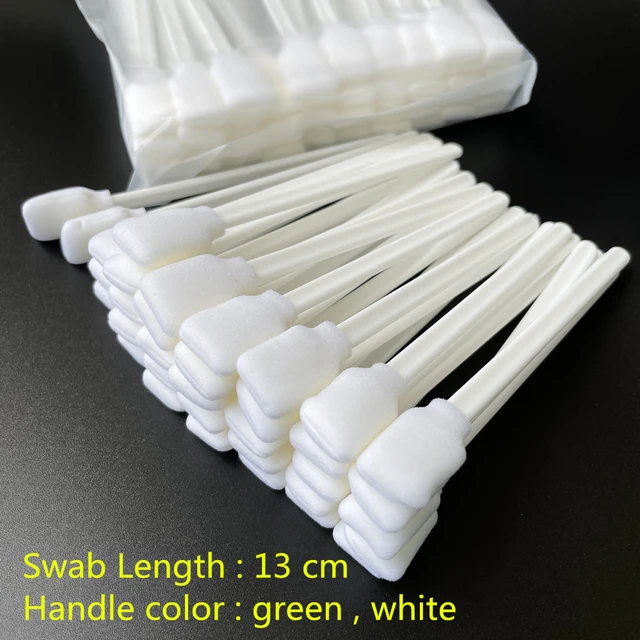 Cleanroom Foam Cleaning Swab Sticks (1,000 pcs, Large Rectangular Foam