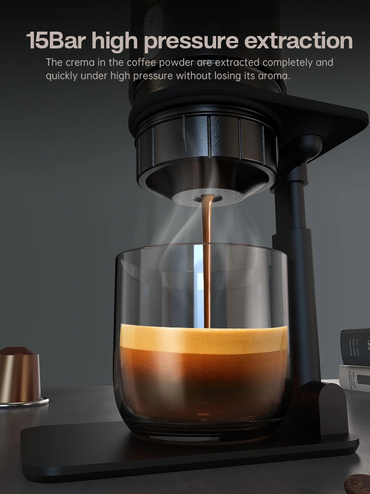 Coffee Maker Espresso Maker HiBREW Portable Coffee Machine for Car & Home DC12V Expresso Coffee Maker Fit Nexpresso Dolce Pod Capsule Powder H4A Plus