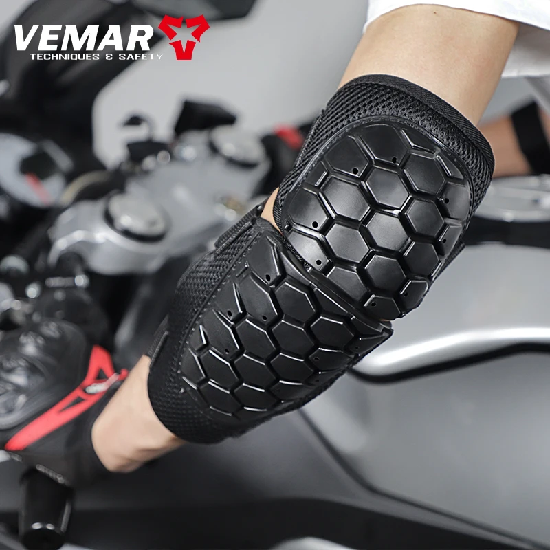 Motorcycle Accessories VEMAR Motocross Elbow Brace Summer Bike Elbow