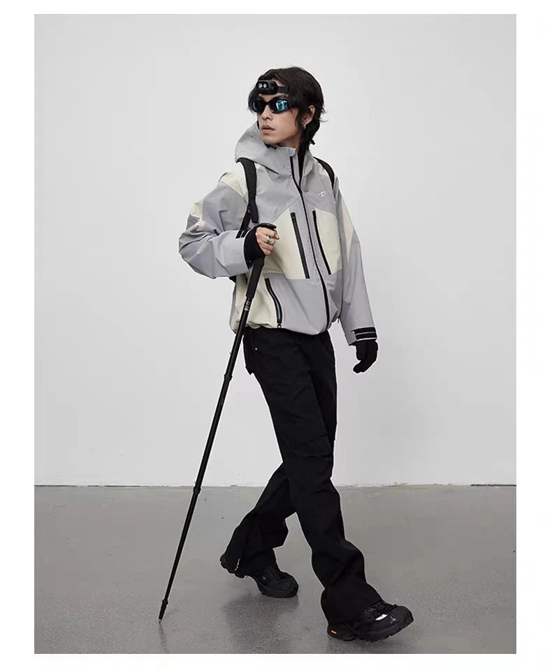 C   23aw sstaGray white assault jacket dwr coating multiple pockets carrying system techwear gorpcore aesthetic