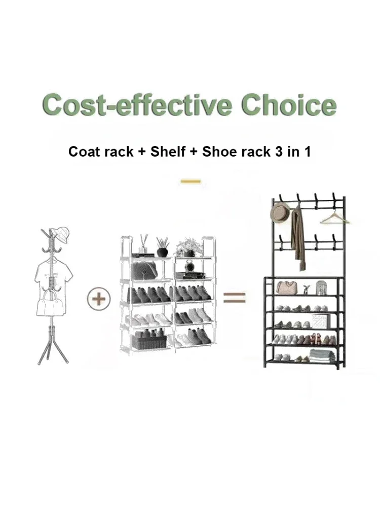 Multifunctional Multi-Layer Shoe Racks Clothes Storage Organizer Hat Hangers Rack Living Room Bedroom Storage Shelfs