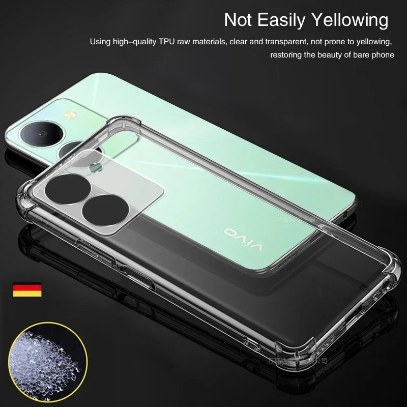 Luxury Clear Airbag Phone Case - Full Protective Soft Mobile Back Cover with Air Bag Shield Armor