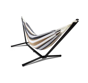 Outdoor Canvas Folding Hammock with Stand 1