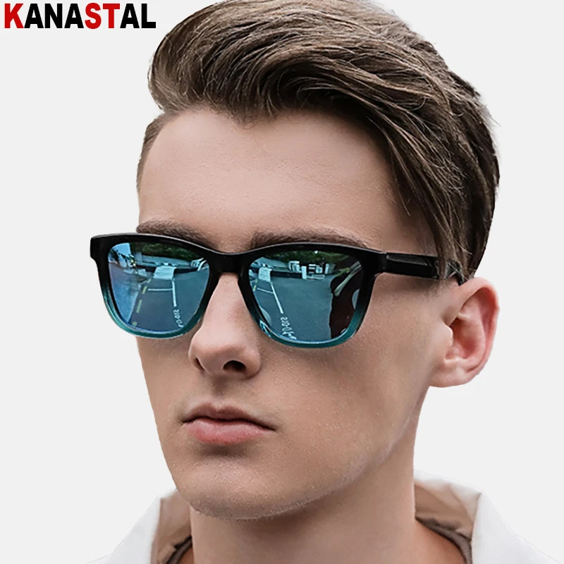 Gafas de sol de gama alta vintage con lentes graduales UV400 de moda para hombres y mujeres, C10