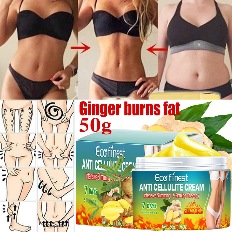 NEW 2022 Ginger Fat Burning Massage Creams Powerful Abdominal Muscle Cream Anti Cellulite Weight Loss Slimming |