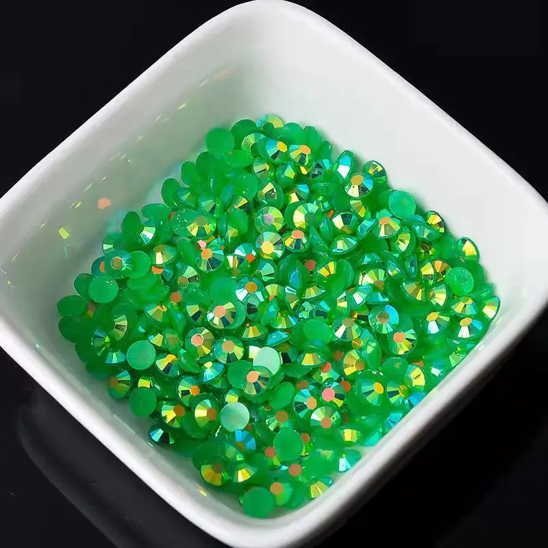 Large package 2-6mm AB jelly resin nail art rhinestone nail accessories DIY jelly rhinestone 3D mobile phone accessories