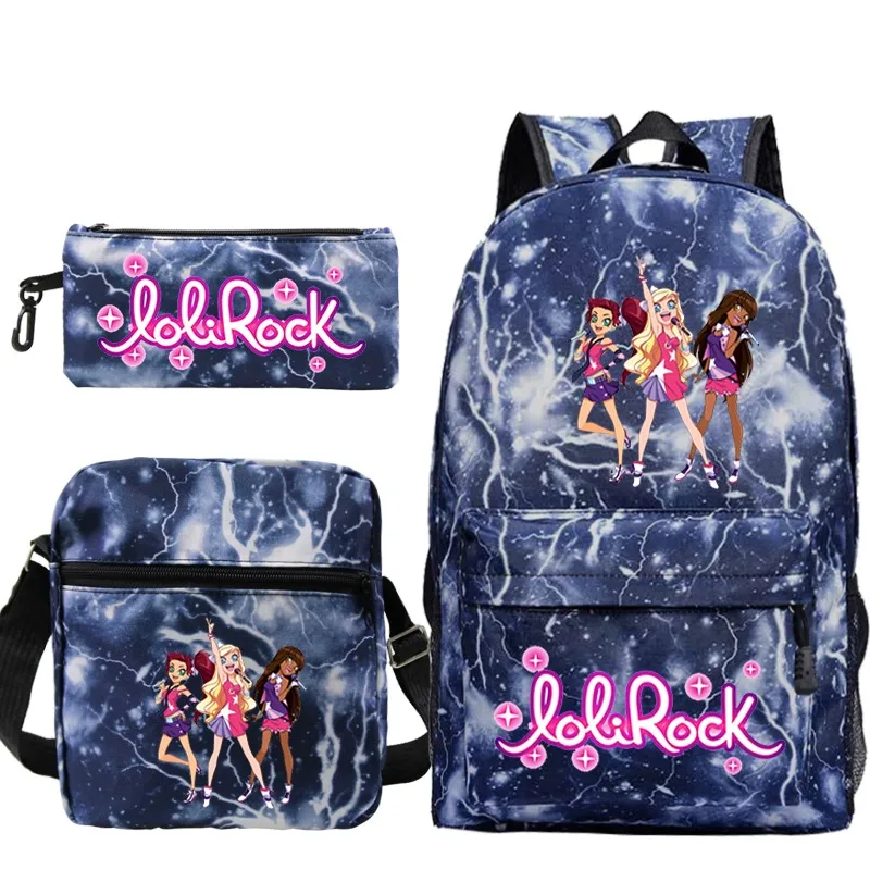 Ensemble de sac à dos LoliRock mignon pour garçons et filles, sacs