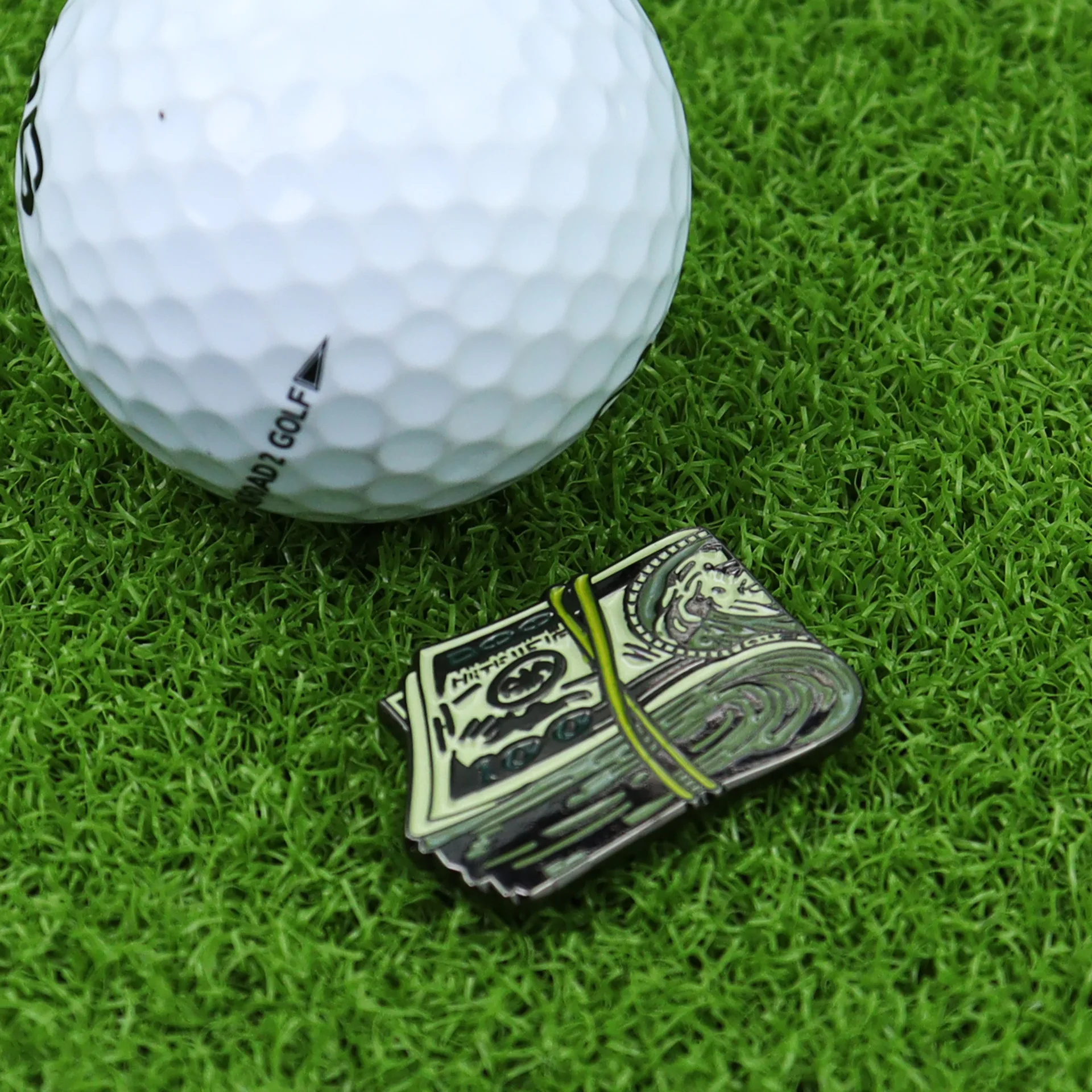 Golf Accessories Creative Metal Dollar Enamel Ball Mark LY68542