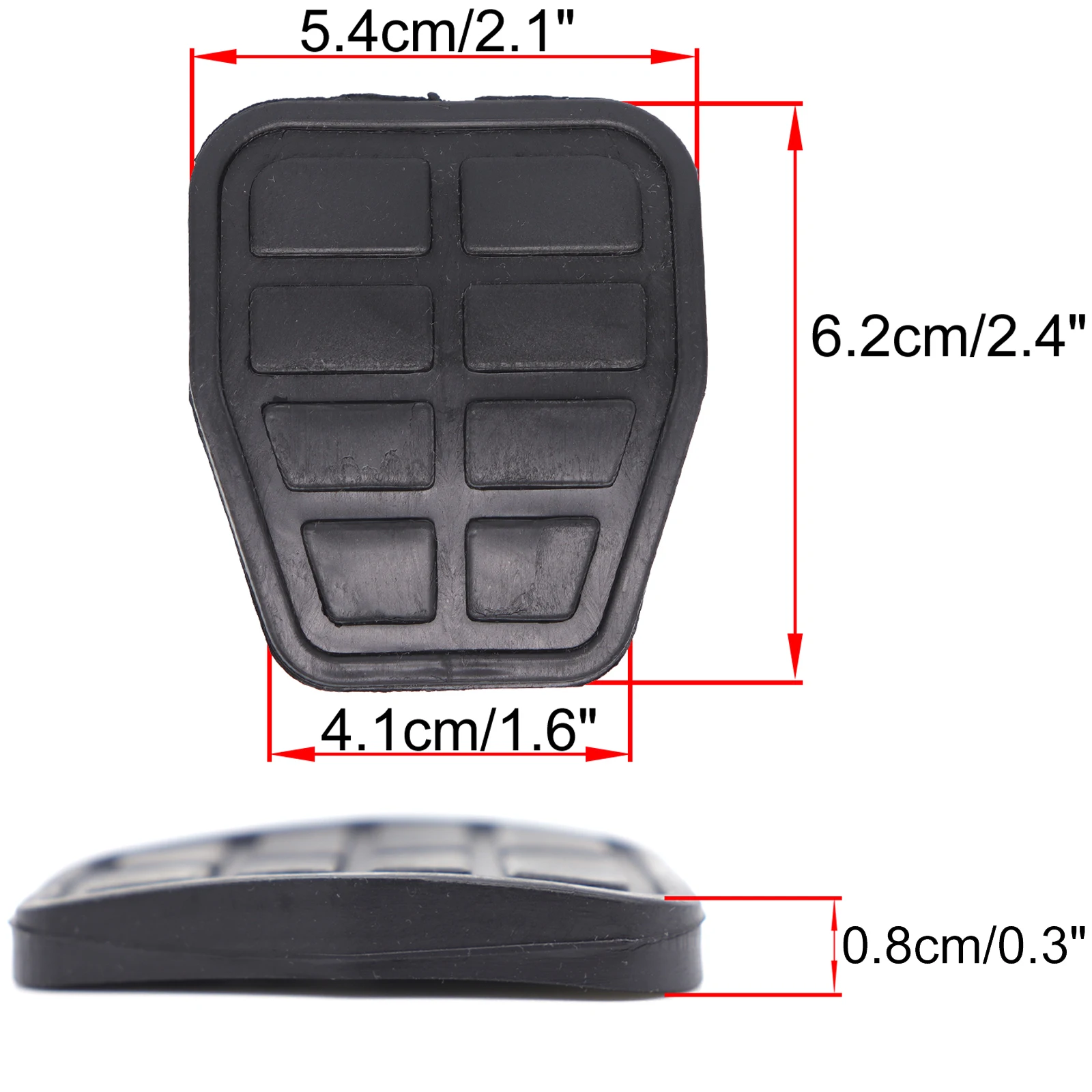 Rubber Brake Clutch Foot Pedal Pad Cover Replacement For VW Golf 2 car pedals pedal cover
