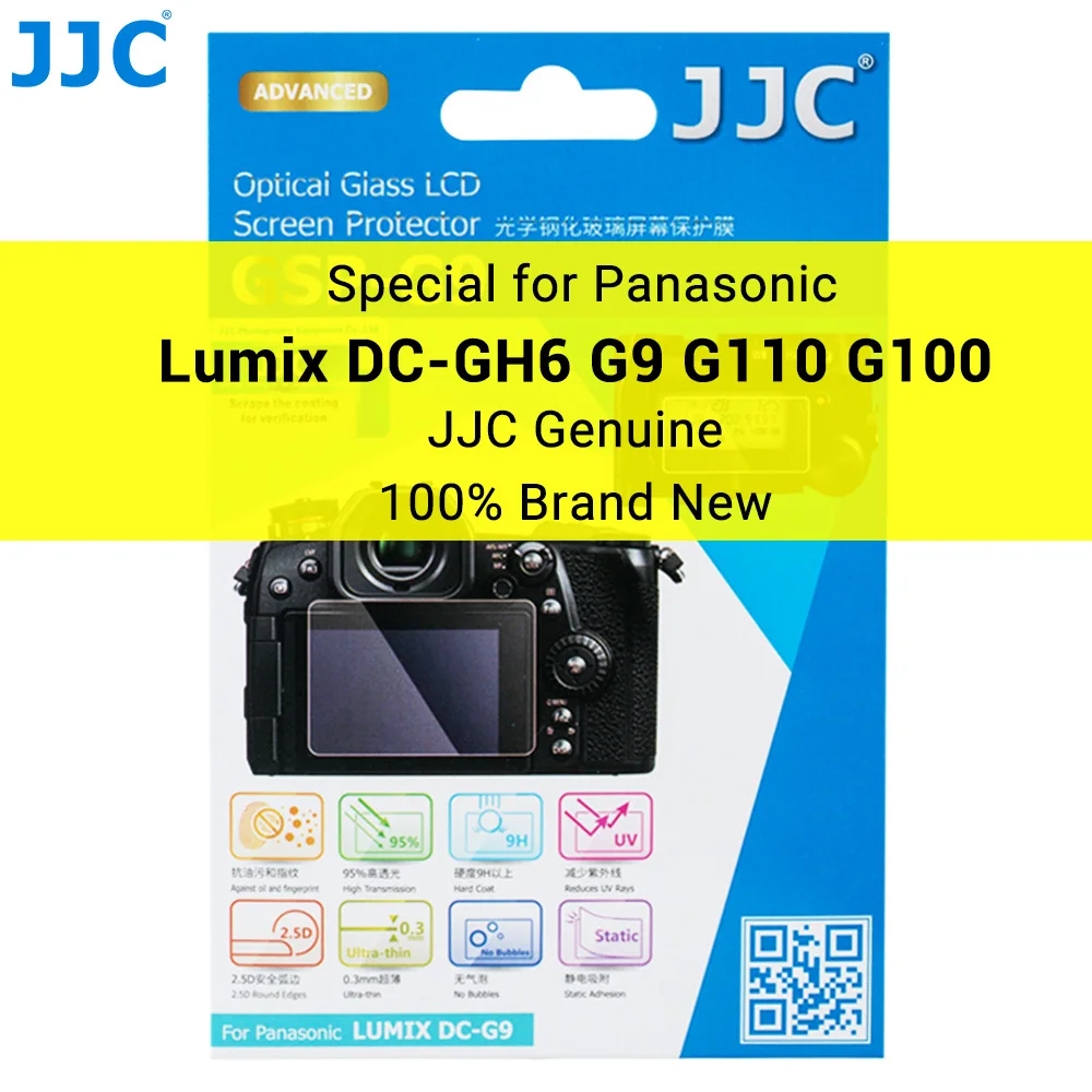 Jjc Lumix Gh6 G9 Proteggi Schermo In Vetro Temperato Cover Schermo Lcd Antigraffio Per Panasonic Lumix S5 Ii S5 Iix Dc-Gh6 G9 G110