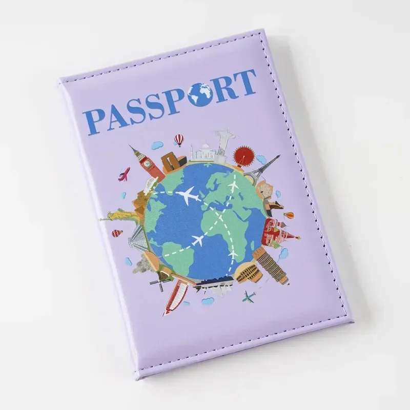 2025 UV Color Print Global Passport Cover Plane Ticket Holder Passport Holder Id Card Holder Passport Covers Travel Accessories