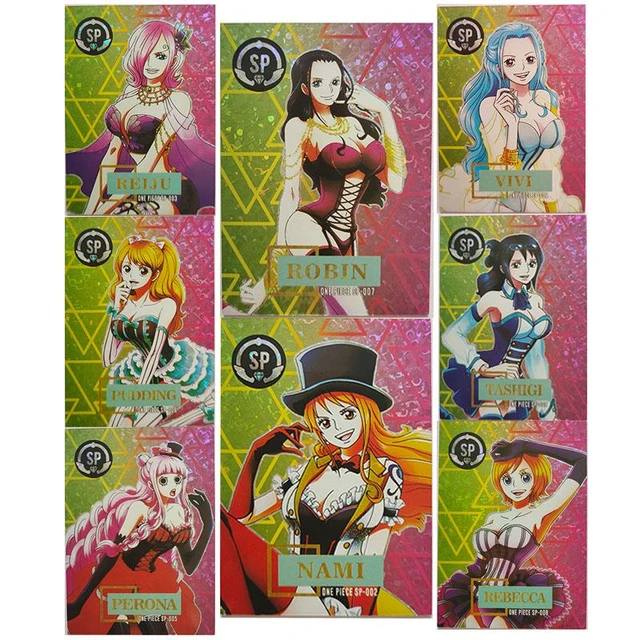 Anime Nami One Piece Xp Sp Ssp Brook Boa hancock Sakazuki Comics Collection  Flash Card Christmas Birthday Gift Board Game Card