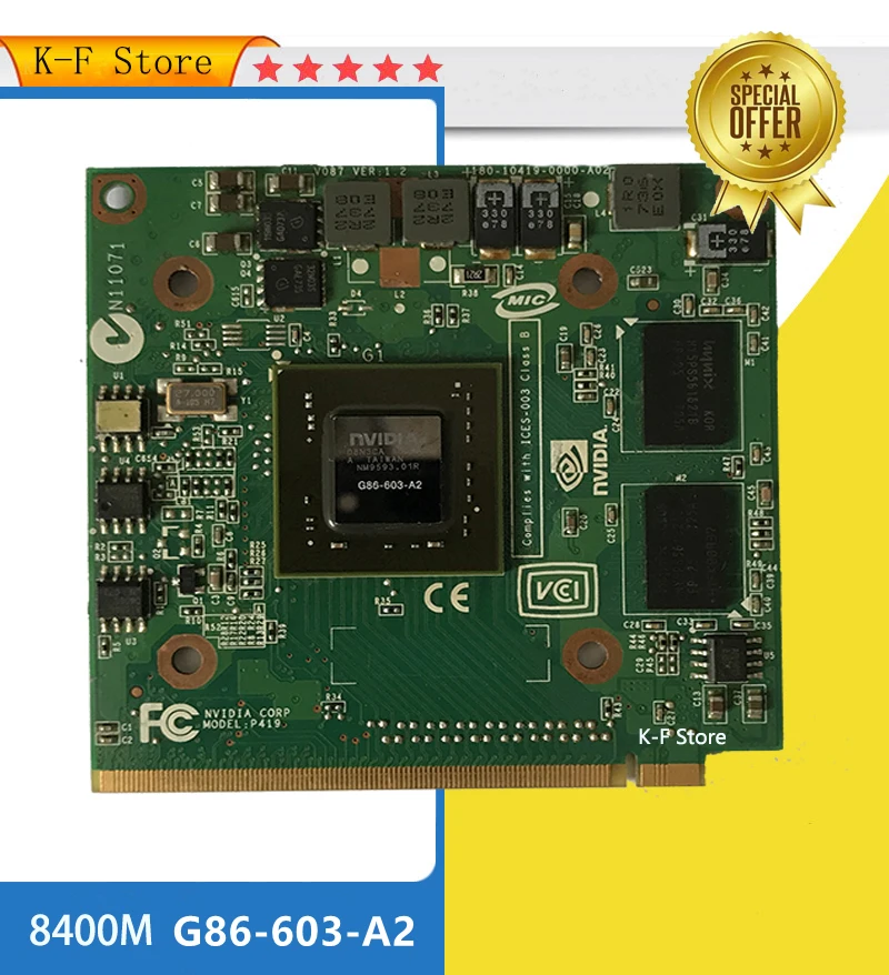 NVidia-i-in-GeForce-8400M-G-MXM-IDDR2-128MB-grafik-ekran-kart-HD3470 ...