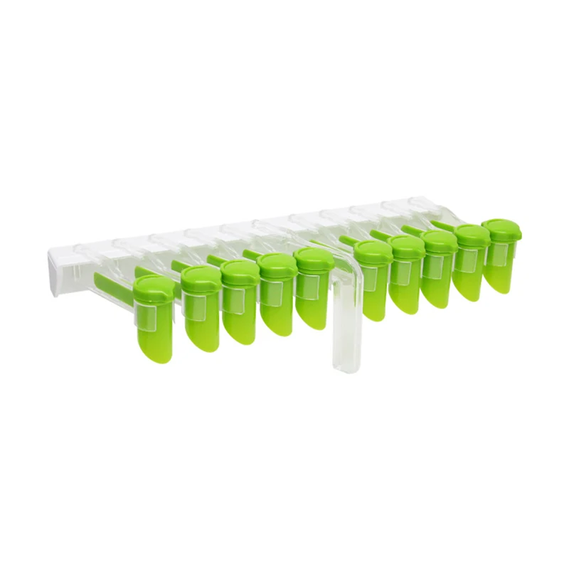 Wall-Mounted Spice Bag Storage Rack Punch-Free Seasoning Bag Holder Sealing Clips Stand Salt Pepper Kitchen Shelf Organizer